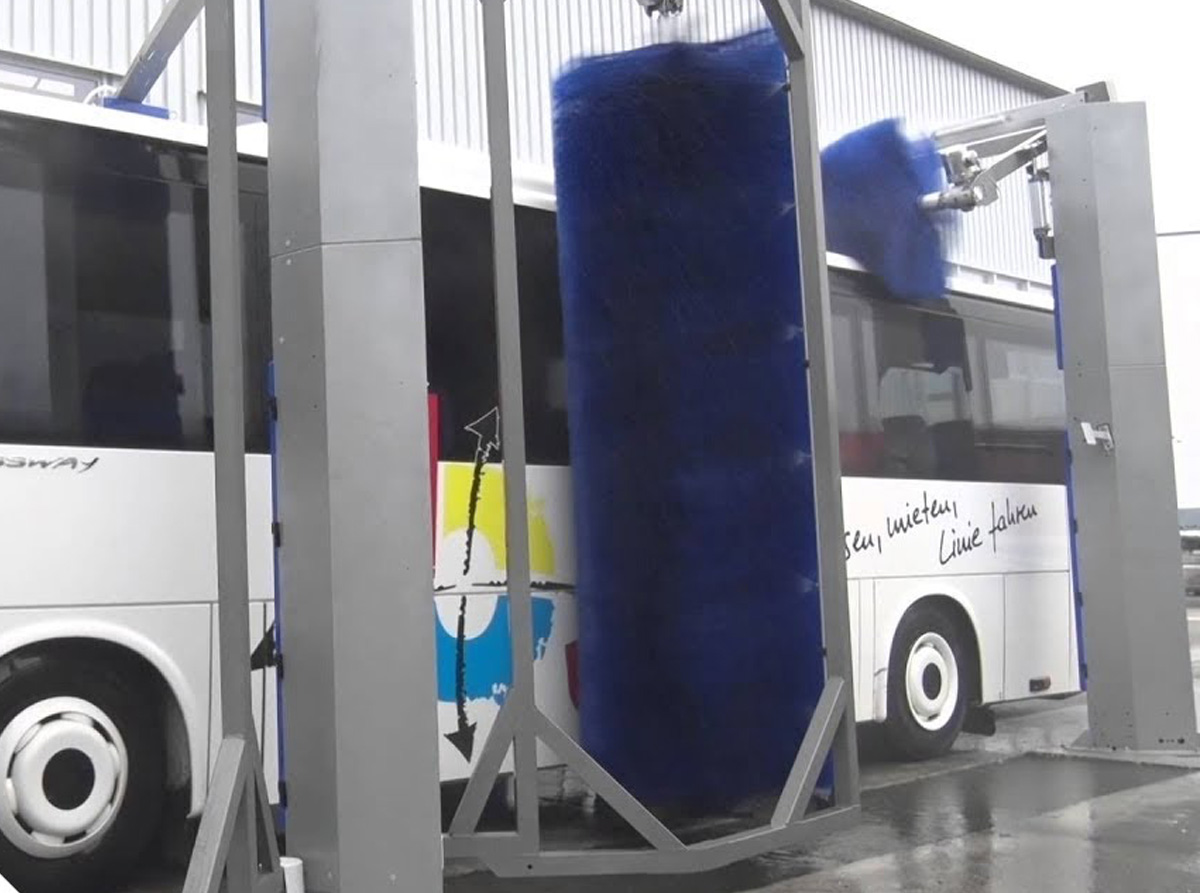 Ecobus, sistema de lavado de autobuses